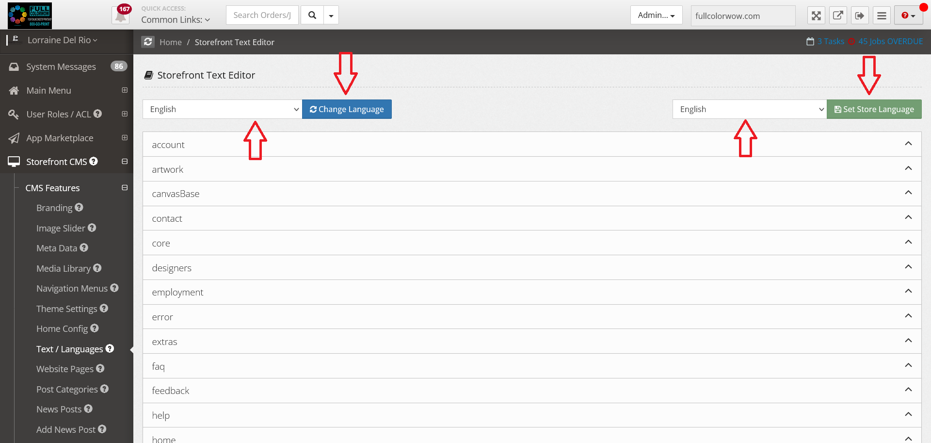 Storefront Window Language How to change the language in my storefront?